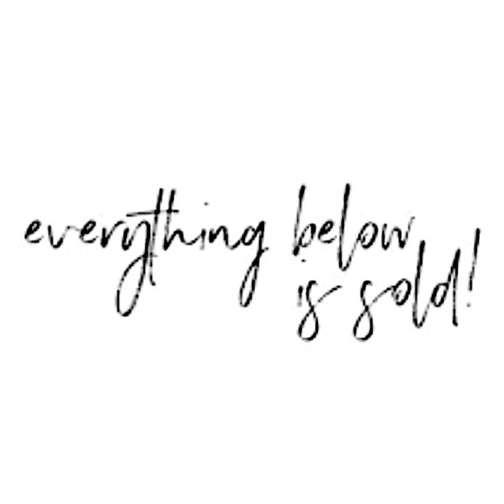 Everything Past This Point is Sold. Thank you buyers!✨